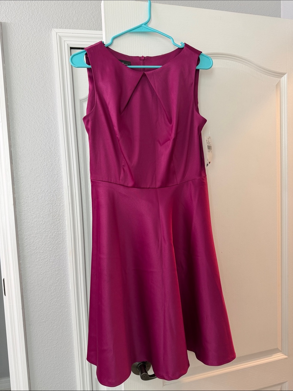 Alyx Magenta Sleeveless Flared Midi Dress